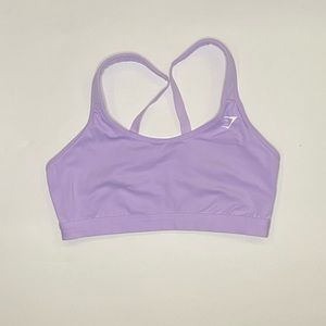 Gymshark Scoop Neck Sports Bra Light Purple Size S